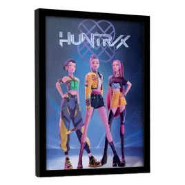 plakat-kolekcjonerski-demon-hunters-kpop-w-ramie-huntrix-30x40-cm