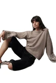 trendyol-sweter-damski-bezowy-z-wzorem-na-rekawach-luzny-s-5ea