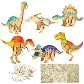 drewniane-zestawy-do-majsterkowania-dinozaury-3d-puzzle-12-szt-dla-dzieci