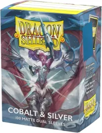 100-koszulek-na-karty-dragon-shield-matte-dual-cobalt-and-silver-sleeves