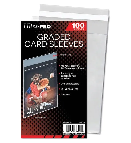 100 folii na karty Ultra Pro: Graded Card Resealable Sleeves