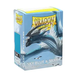 100-koszulek-na-karty-dragon-shield-matte-dual-sky-blue-and-silver-sleeves
