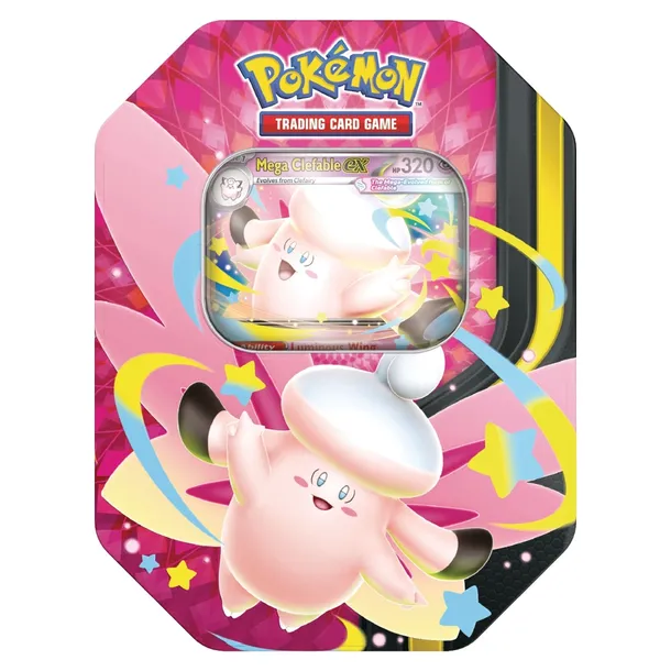 Zestaw kart Pokemon TCG: Mega Moonlight - Mega Clefable ex Tin