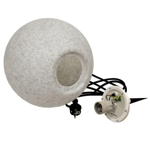 kula-ogrodowa-e27-30cm-kamienna-stan-nowy