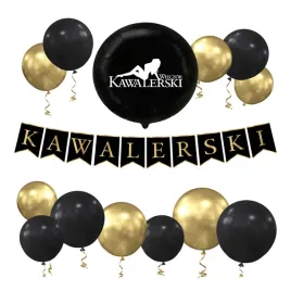 balony-zestaw-dekoracji-baner-wieczor-kawalerski