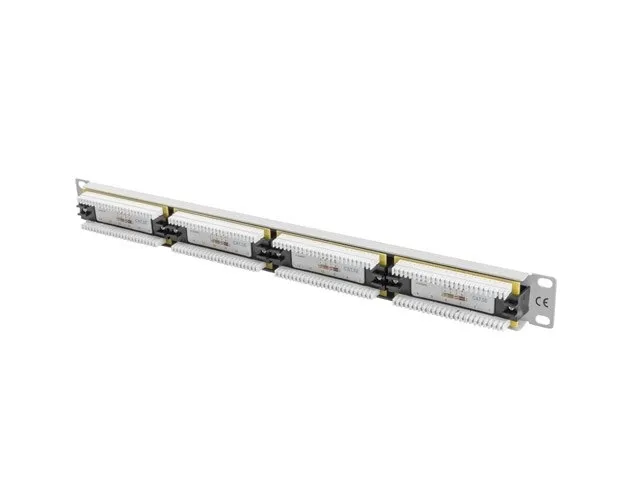 lanberg-patch-panel-24-port-1u-kat-5e-utp-szary-stan-nowy