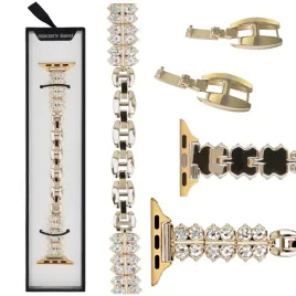 bransoleta-glacierx-zirconia-clover-chain-gold-do-apple-watch-38-40-41-mm