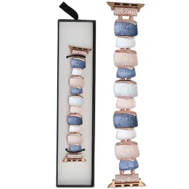 bransoleta-glacierx-gleam-cube-stretch-bracelet-do-apple-watch-niebieska