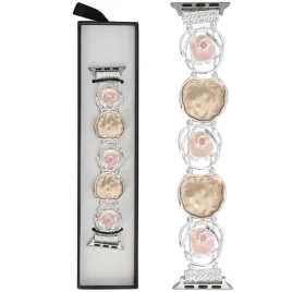 bransoleta-glacierx-gleam-bud-stretch-bracelet-frosted-peach-38-40-41mm