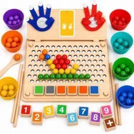 montessori-zabawka-edukacyjna-drewniana-tablica-nauka-liczenia-sortowanie