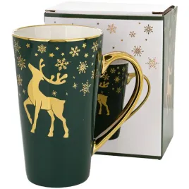 porcelanowy-kubek-swiateczny-zielono-zloty-z-reniferem-450-ml