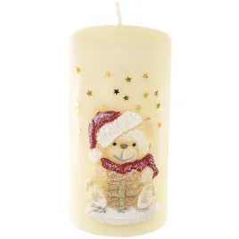 swieca-dekoracyjna-mis-teddy-kremowa-7x14-cm