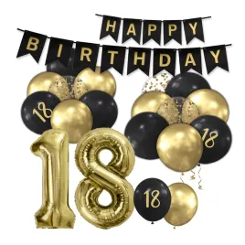 balony-zestaw-cyfry-18-lat-konfetti-czarne-zlote