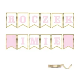 baner-girlanda-1-urodziny-roczek-imie-roz-zloty