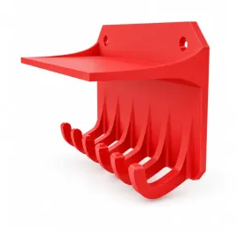 wieszak-na-klucze-z-polka-czerwony-organizer-scienny
