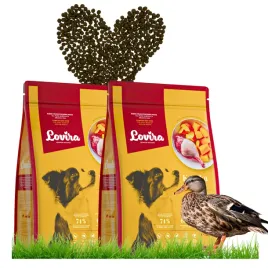 sucha-karma-dla-psa-kaczka-2x-3-kg-lovira-duza-zawartosc-miesa-50percent-kaczki