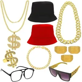zestaw-akcesoriow-hip-hop-zloty-11-szt-czapki-lancuszek-okulary-do-domu