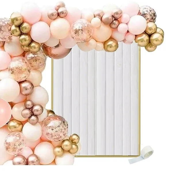 Balony Różowe Złoto Łuk Girlanda Rose Gold Zestaw Dekoracyjny Duży 120 Szt
