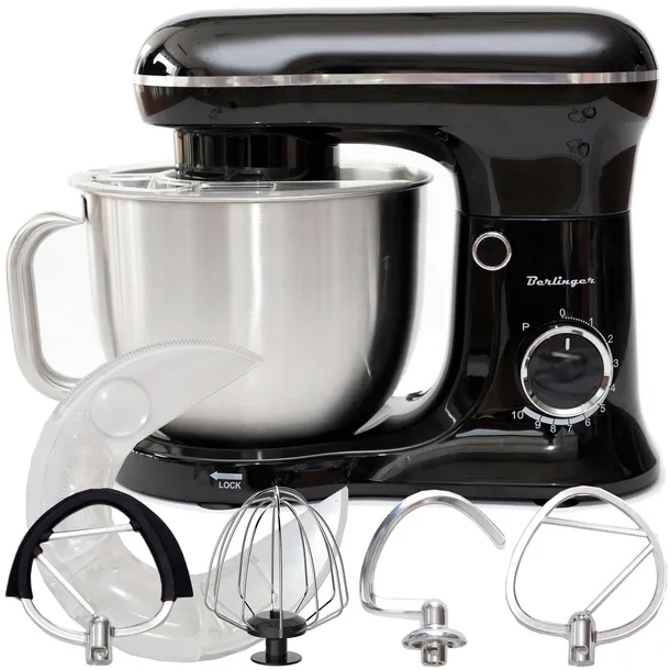 Robot kuchenny mikser planetarny BERLINGER| Mocny 3200W 5,5L | 4 mieszadła