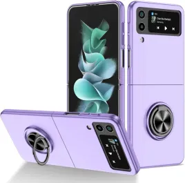 coque-etui-silikonowe-do-samsung-galaxy-z-flip-4-5g-ring-stojak-fioletowe