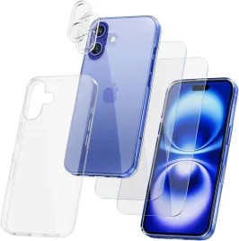 starrynova-bezbarwne-etui-do-iphone-16-2x-szklo-lcd-2x-szklo-na-aparat