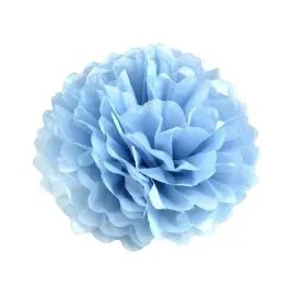 pompon-pompony-z-bibuly-kula-25-cm-niebieski