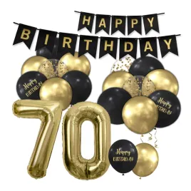 balony-zestaw-cyfry-70-lat-konfetti-czarne-zlote