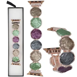 bransoleta-glacierx-gleam-coin-stretch-bracelet-dark-orchid-apple-watch