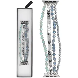 bransoleta-do-apple-watch-glacierx-multi-strand-beaded-crystal-blue