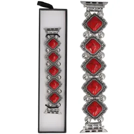 bransoleta-glacierx-vintage-stones-crimson-red-apple-watch-38-40-41-mm