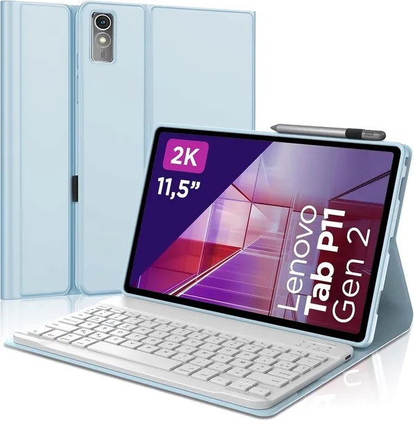 MAGNETYCZNE ETUI Z KLAWIATURĄ AZERTY DO LENOVO TAB P11 2 GEN 11.5 IVEOPPE