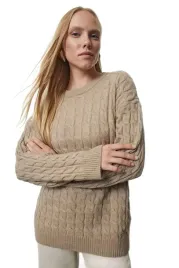 trendyol-sweter-damski-bezowy-z-warkoczowym-wzorem-do-bioder-m-5ea