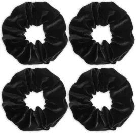 aksamitne-gumki-do-wlosow-4-szt-scrunchies-elastyczne-czarne