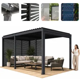 pergola-ogrodowa-tarasowa-zabudowana-mirador-solid-80-3x5-m-szara-stalowa