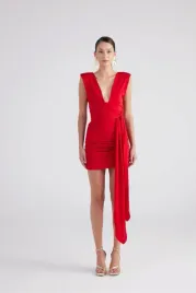 czerwona-sukienka-elegancka-wesele-mini-z-wiazaniem-i-marszczeniami-s-5ga