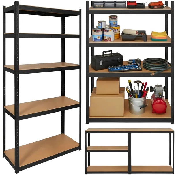 2x REGAŁ Z METALU 180x90x40 CM MAGAZYNOWY MAKSYMALNY UDŹWIG 875 KILOGRAMÓW