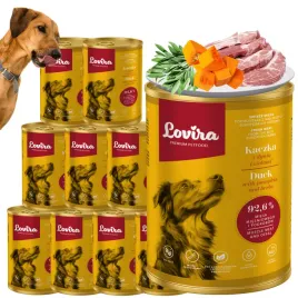 lovira-karma-mokra-dla-psa-kaczka-z-dynia-i-ziolami-lovira-10x-400-g