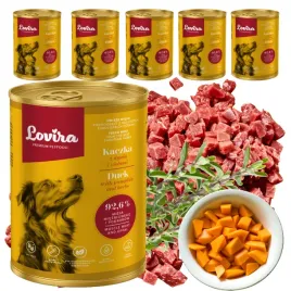lovira-karma-mokra-dla-psa-kaczka-z-dynia-i-ziolami-lovira-6x-400-g
