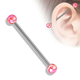 piercing4u-industrial-ze-stali-316l-z-akrylowymi-kulkami-rozowy