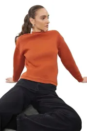 trendyol-bluza-damska-z-golfem-w-kolorze-pomaranczowym-m-5ea