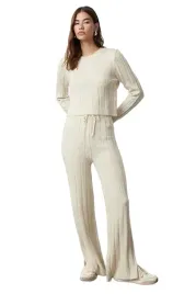 trendyol-komplet-damski-sweter-i-spodnie-bezowy-prazkowany-m-5ea