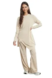 trendyol-komplet-damski-bezowy-bluza-i-spodnie-dlugie-m-5ea