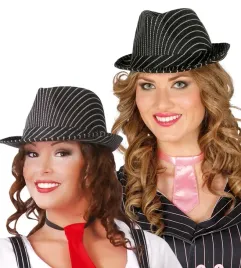 kapelusz-gangsterski-fedora-czarny-w-biale-paski