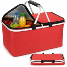 kosz-piknikowy-termiczny-30l-skladany-na-zakupy-plaze-czerwony-t045