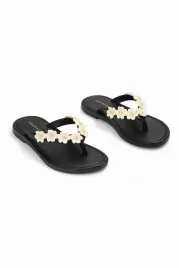 mini-melissa-japonki-czarne-z-kwiatowa-ozdoba-dzieciece-35-i3a