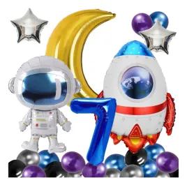 balony-na-urodziny-7-lat-kosmos-rakieta-astronauta
