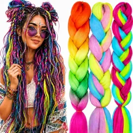 3x-wlosy-syntetyczne-do-warkoczykow-kolorowe-warkoczyki-tecza-doczepy-130cm