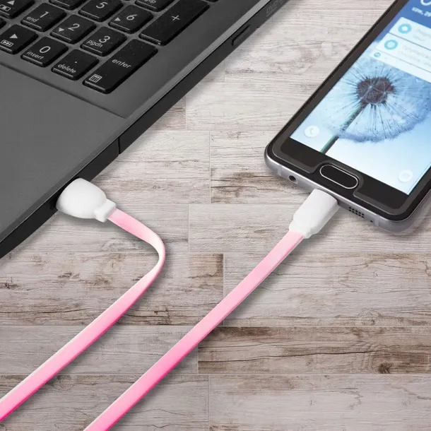 kabel-usb-micro-usb-hqcable-mbfl-30-3m-kolor-rozowy