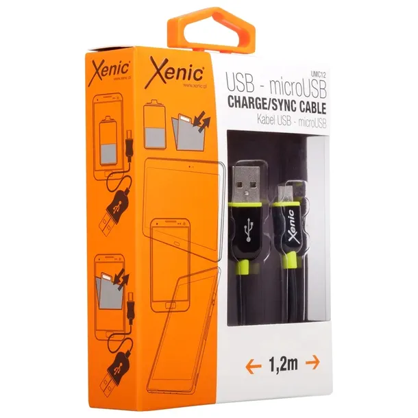 kabel-usb-microusb-xenic-umc12-stan-nowy-kolor-czarny