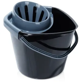 wiadro-do-mopa-z-wyciskaczem-plastikowe-czarne-10-l